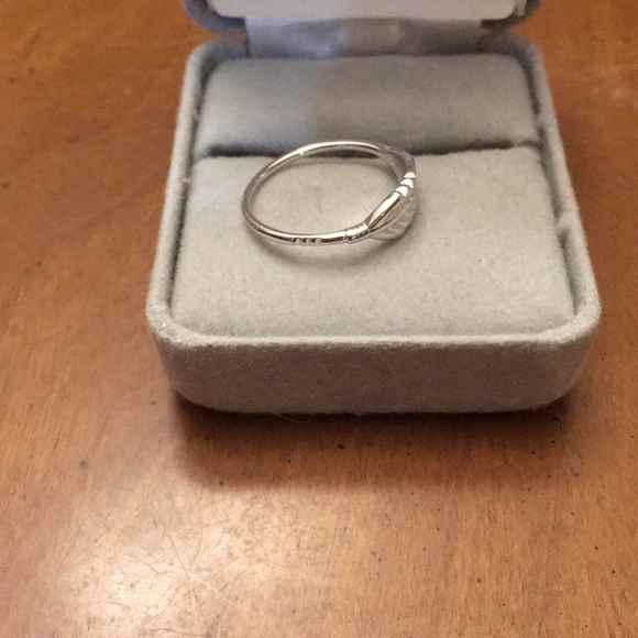 STERLING SILVER FEATHER RING - Picture 4 of 7